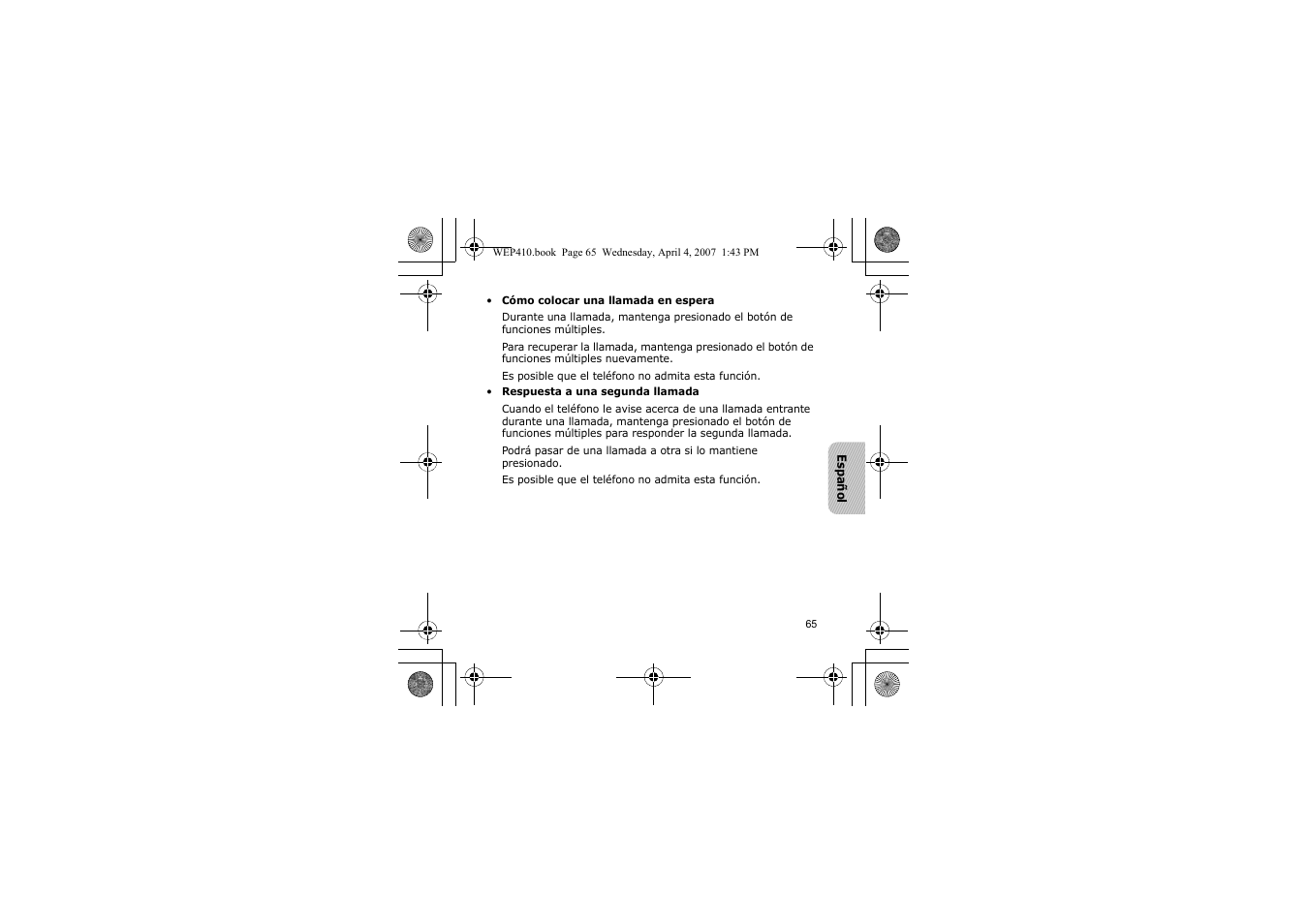 Samsung WEP 410 User Manual | Page 68 / 107