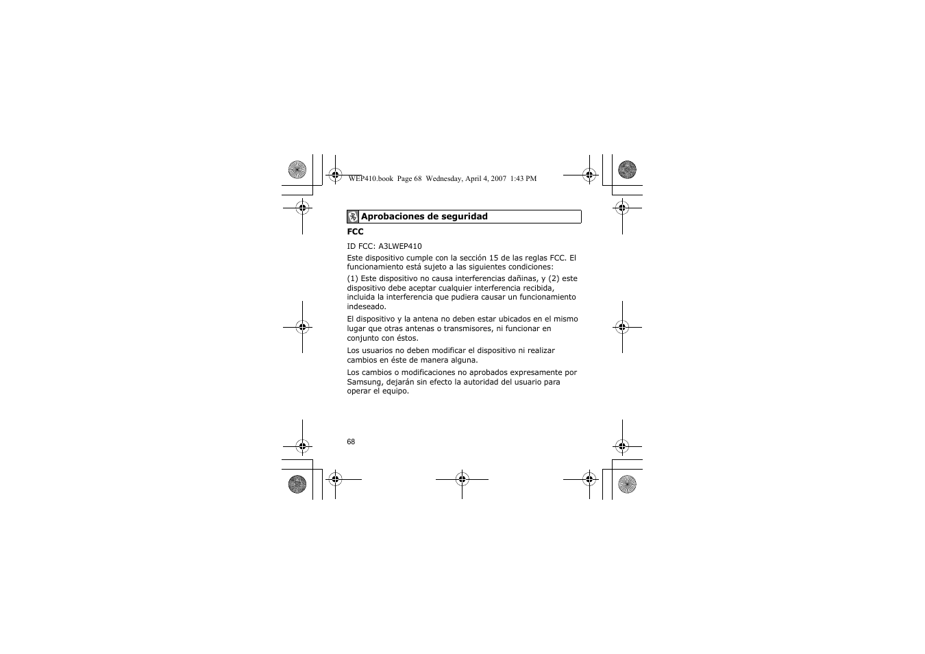 Samsung WEP 410 User Manual | Page 71 / 107