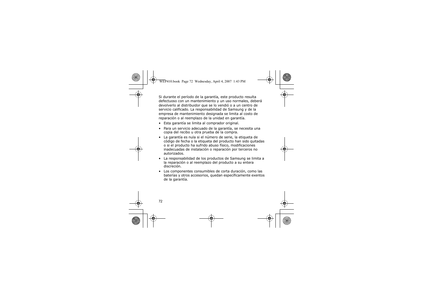 Samsung WEP 410 User Manual | Page 75 / 107
