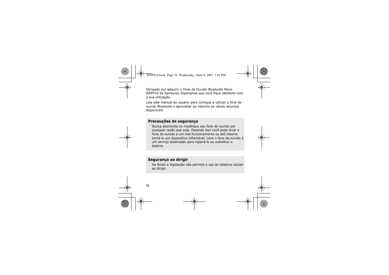 Samsung WEP 410 User Manual | Page 79 / 107