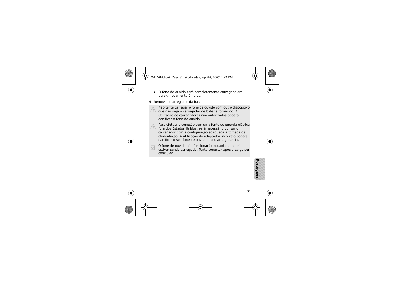 Samsung WEP 410 User Manual | Page 84 / 107