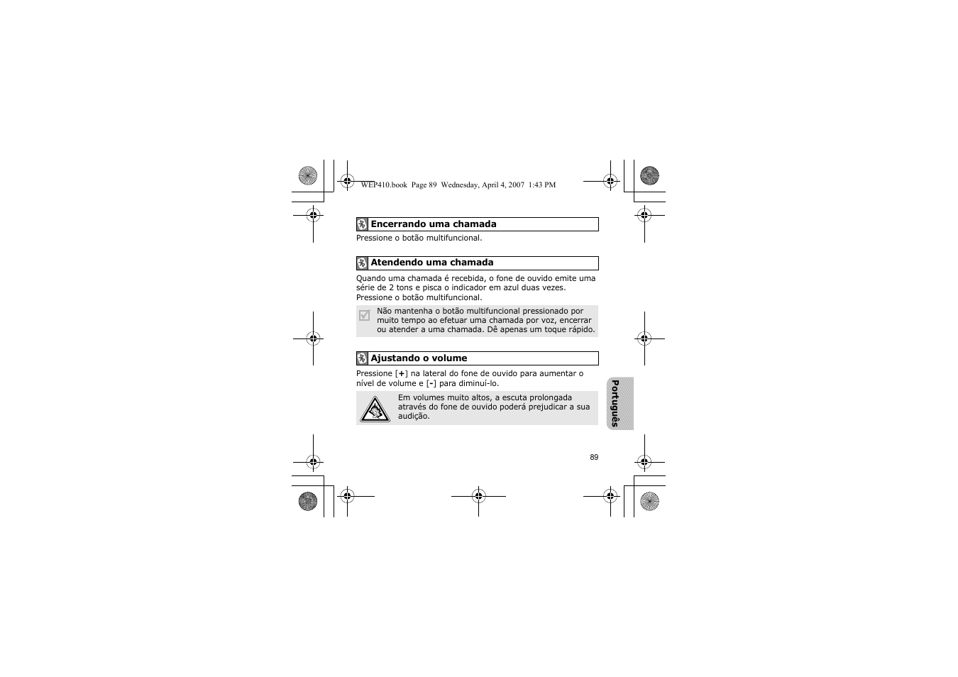 Samsung WEP 410 User Manual | Page 92 / 107