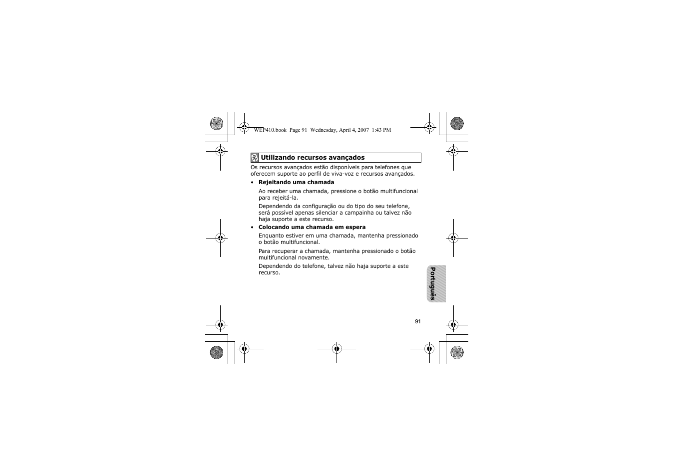 Samsung WEP 410 User Manual | Page 94 / 107
