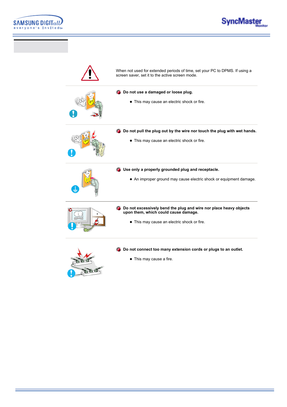 Power | Samsung 173MW User Manual | Page 3 / 63