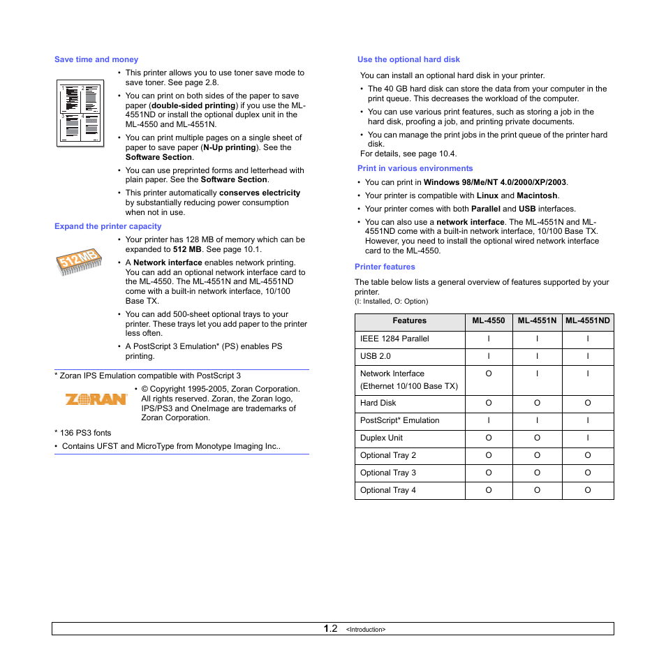 Samsung ML-4551N User Manual | Page 11 / 111