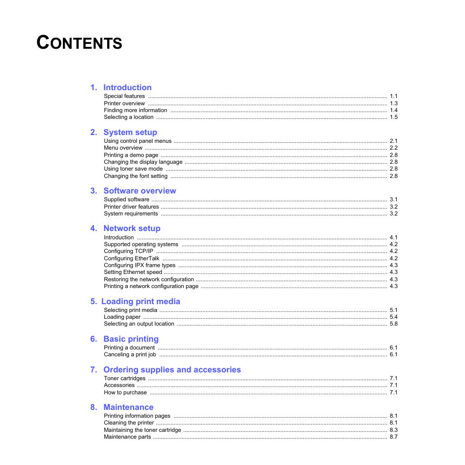 Samsung ML-4551N User Manual | Page 4 / 111