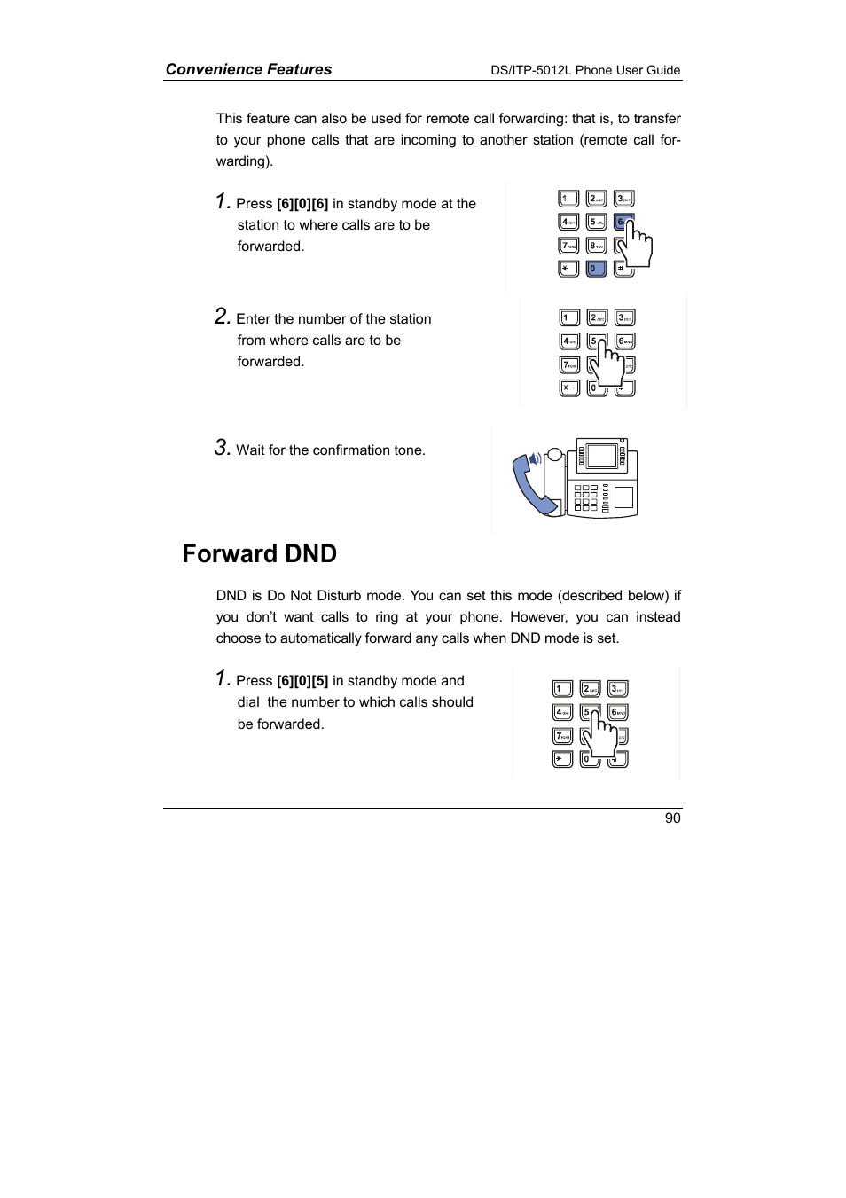 Forward dnd | Samsung DS-5012L User Manual | Page 103 / 187