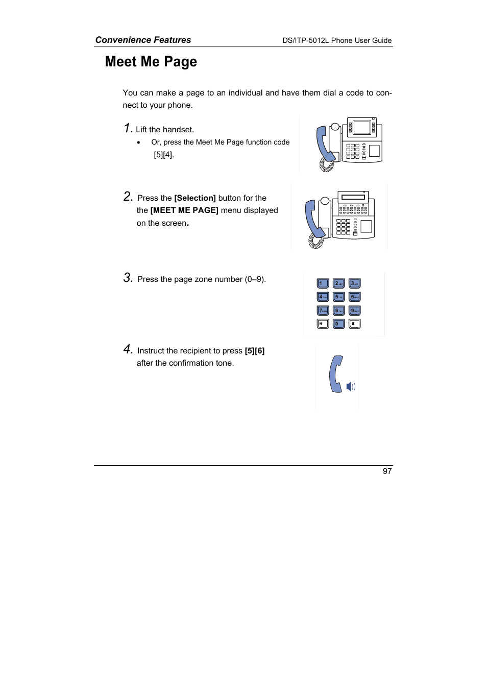 Meet me page | Samsung DS-5012L User Manual | Page 110 / 187
