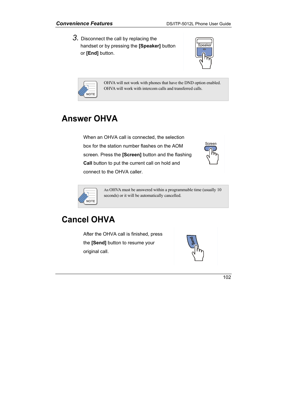 Answer ohva cancel ohva, Answer ohva, Cancel ohva | Samsung DS-5012L User Manual | Page 115 / 187