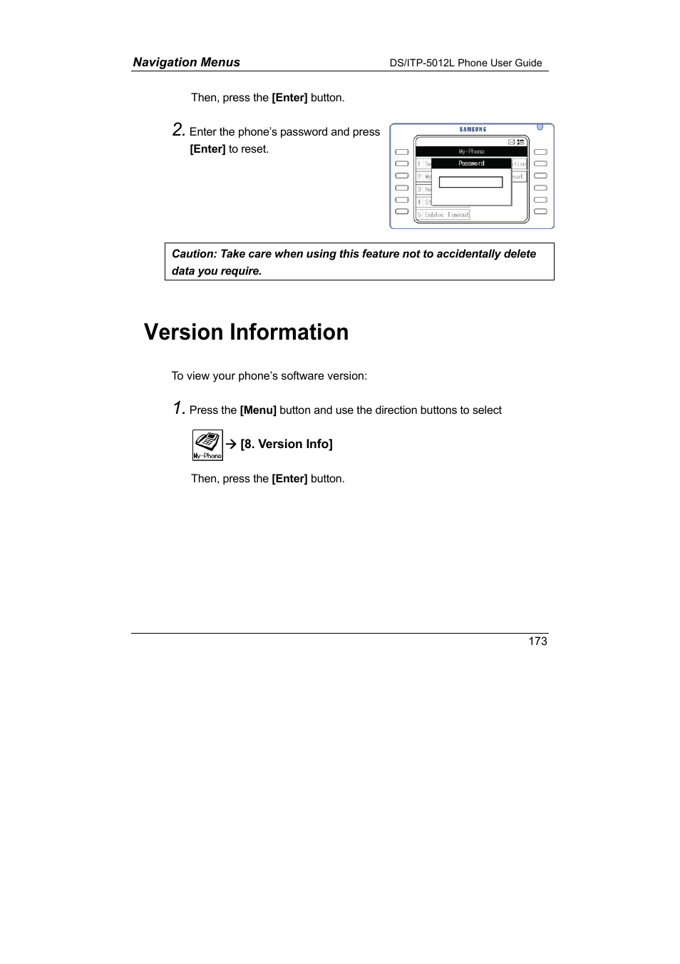 Version information | Samsung DS-5012L User Manual | Page 186 / 187