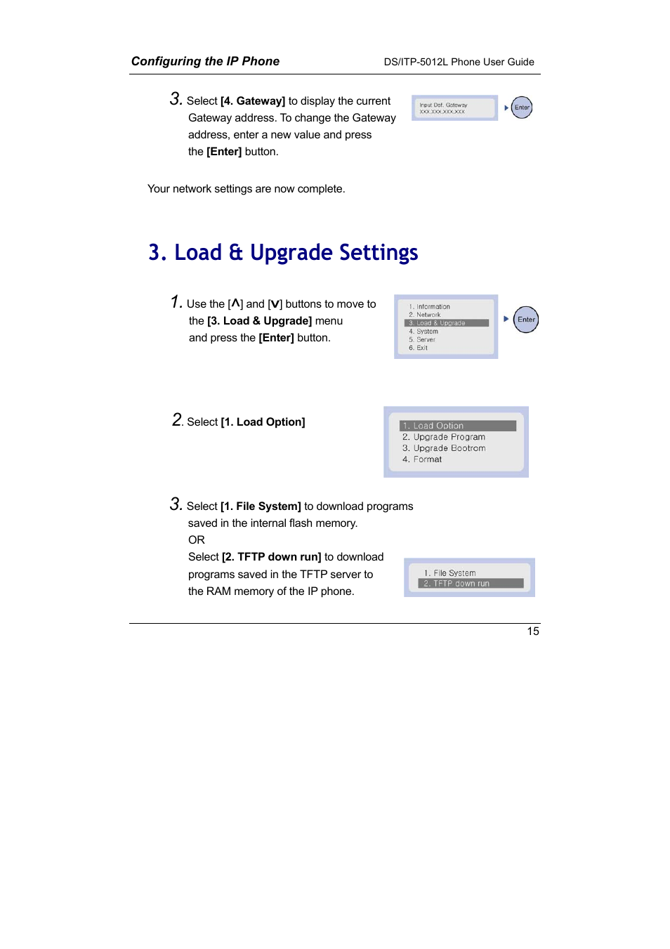 Load & upgrade settings | Samsung DS-5012L User Manual | Page 28 / 187