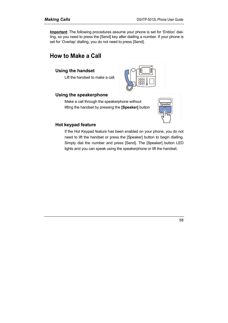 How to make a call | Samsung DS-5012L User Manual | Page 71 / 187