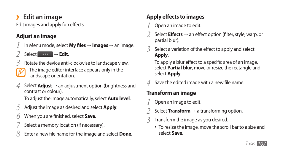 Samsung WAVE GT-S8500 User Manual | Page 107 / 145