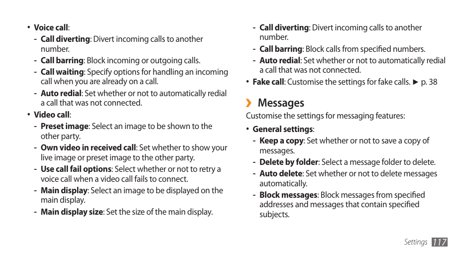 Messages | Samsung WAVE GT-S8500 User Manual | Page 117 / 145