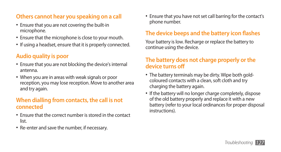 Samsung WAVE GT-S8500 User Manual | Page 127 / 145