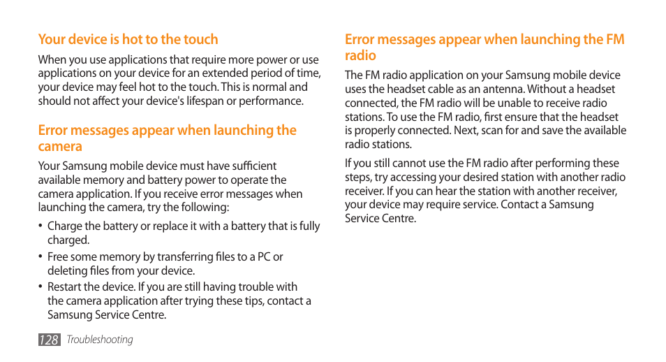 Samsung WAVE GT-S8500 User Manual | Page 128 / 145