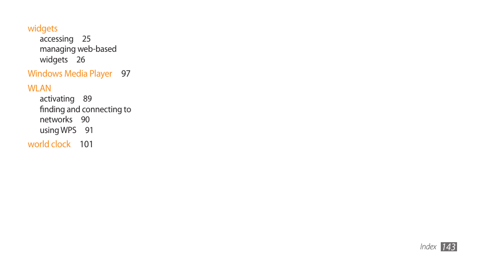 Samsung WAVE GT-S8500 User Manual | Page 143 / 145