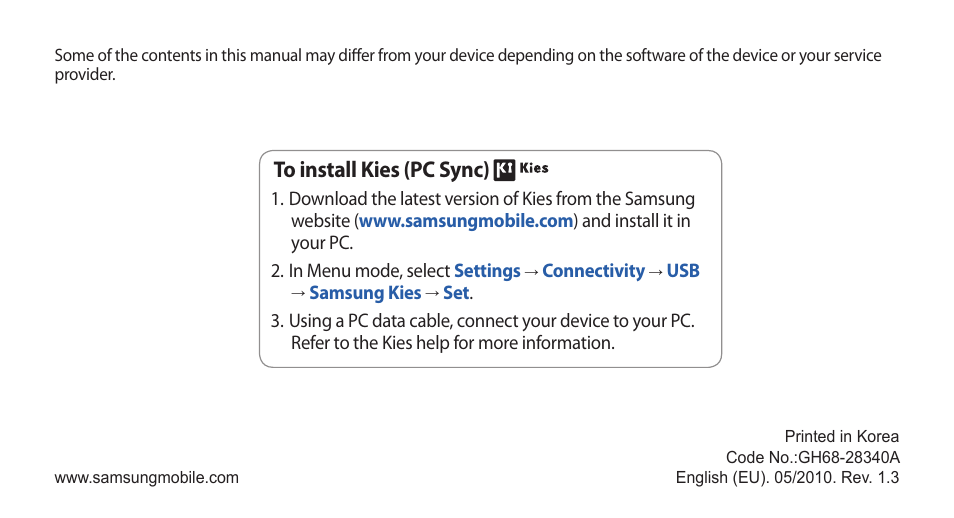 Samsung WAVE GT-S8500 User Manual | Page 145 / 145