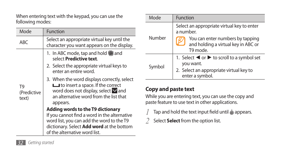 Samsung WAVE GT-S8500 User Manual | Page 32 / 145