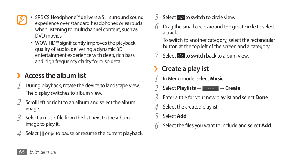 Samsung WAVE GT-S8500 User Manual | Page 66 / 145