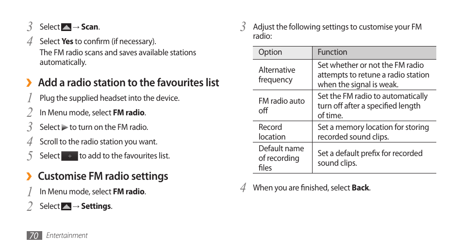 Samsung WAVE GT-S8500 User Manual | Page 70 / 145