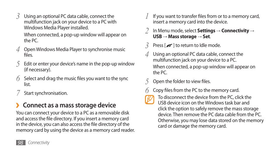 Samsung WAVE GT-S8500 User Manual | Page 98 / 145