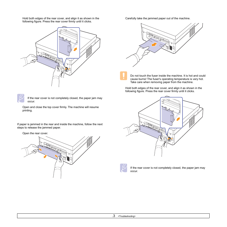 Rear and inside the machine | Samsung ML-1630 User Manual | Page 35 / 81