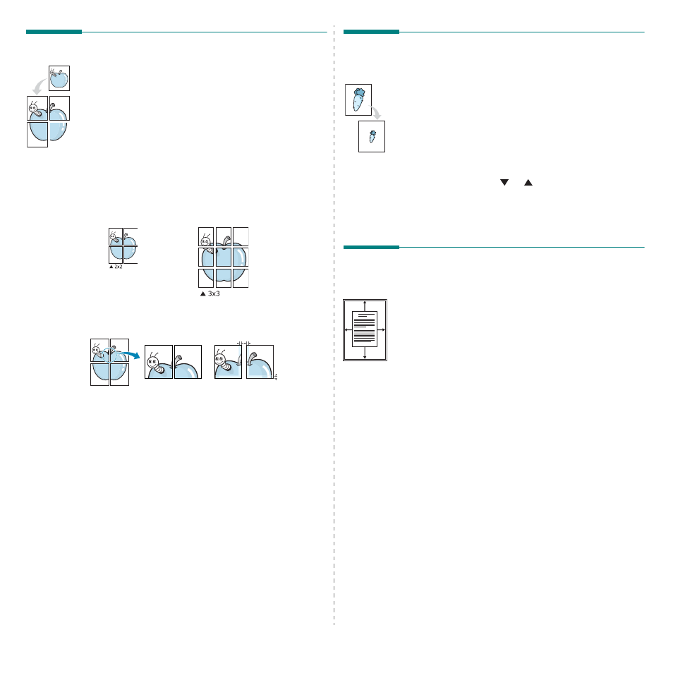 Printing posters, Printing a reduced or enlarged document, Fitting your document to a selected paper size | E “printing a reduced or enlarged document” on, Fitting your document to a selected paper | Samsung ML-1630 User Manual | Page 64 / 81