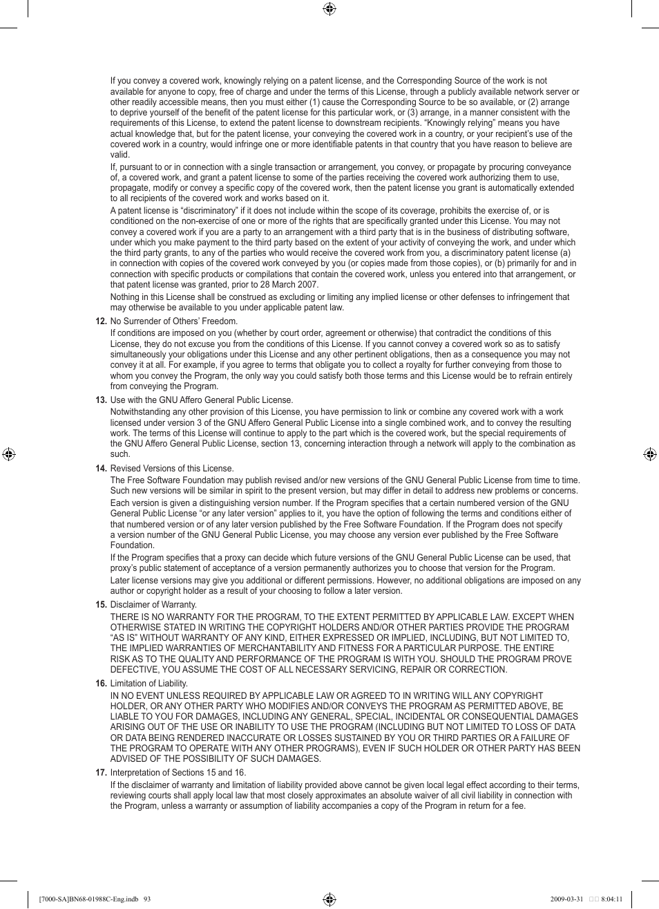 Samsung UNB700 User Manual | Page 95 / 181