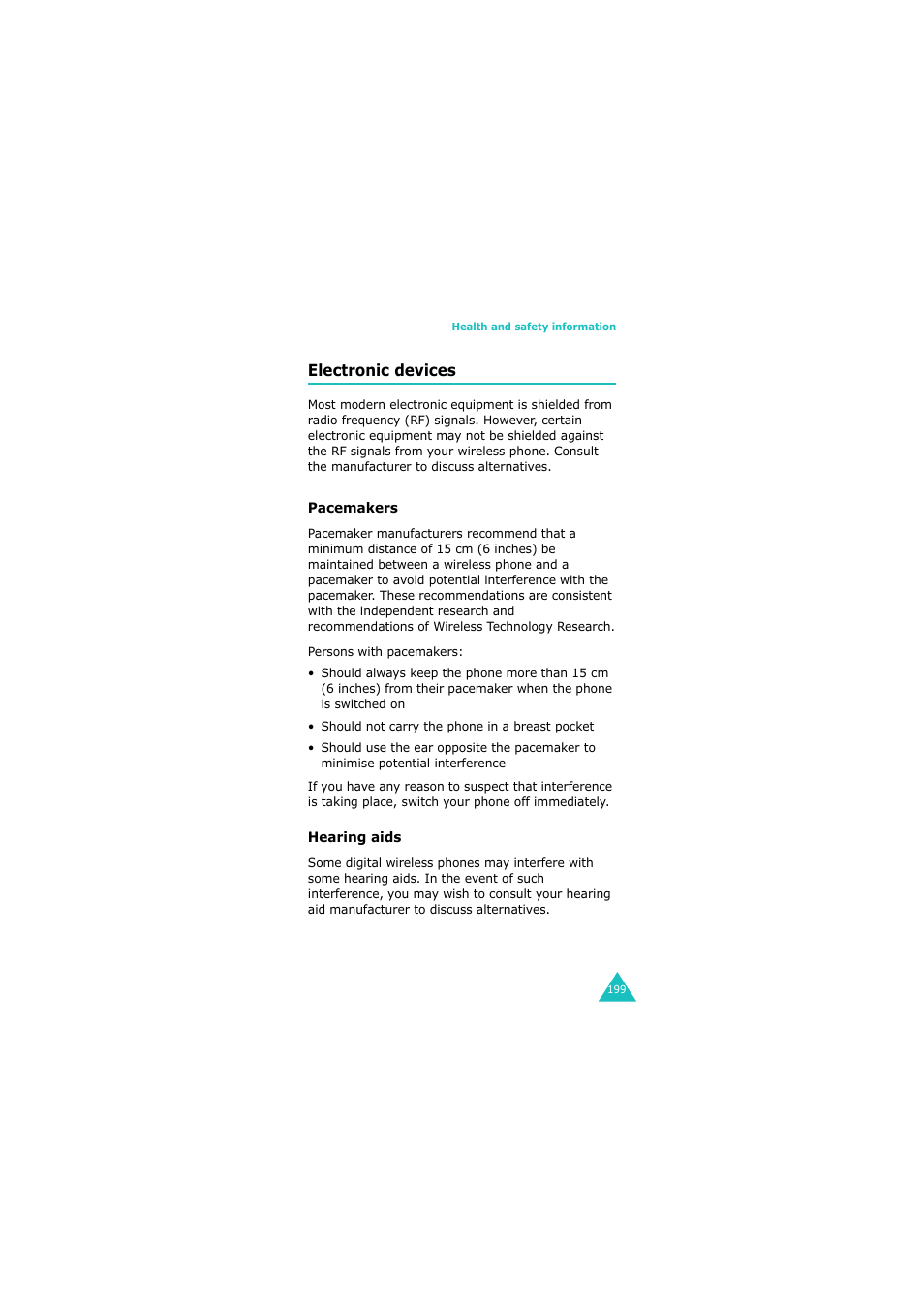 Electronic devices | Samsung GH68-06534A User Manual | Page 200 / 215