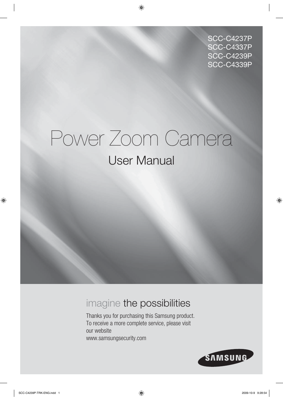 Samsung SCC-C4339P User Manual | 36 pages