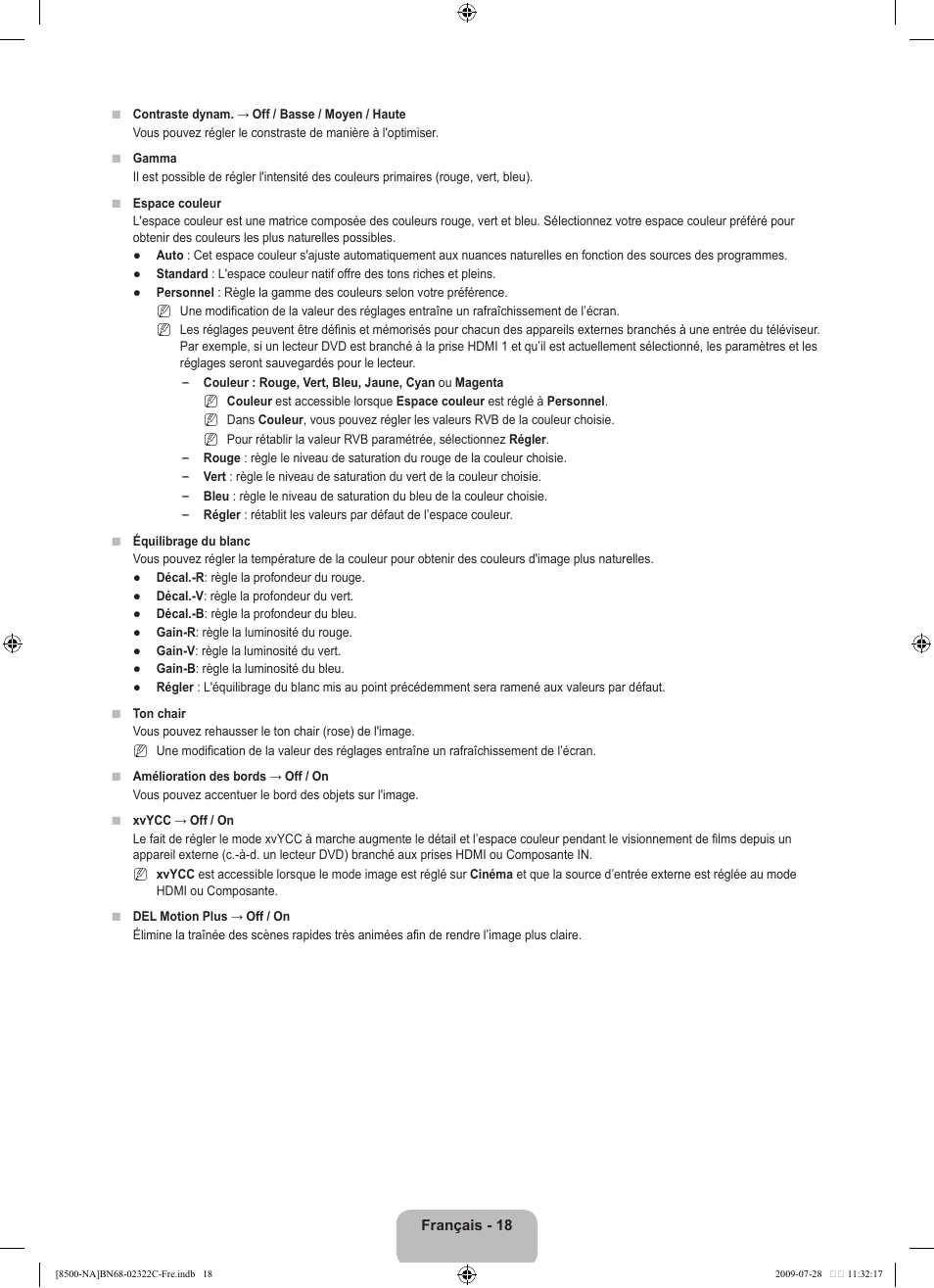 Samsung 8500 User Manual | Page 222 / 296