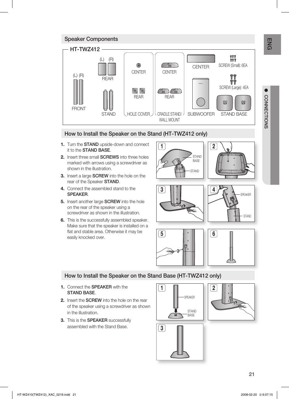 Samsung HT-TWZ412 User Manual | Page 22 / 74