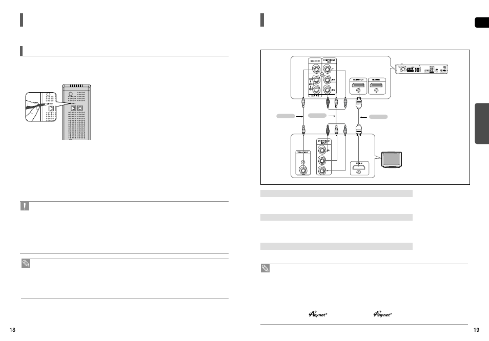 Connecting the video out to your tv, Con’t) | Samsung HT-TX75 User Manual | Page 10 / 39