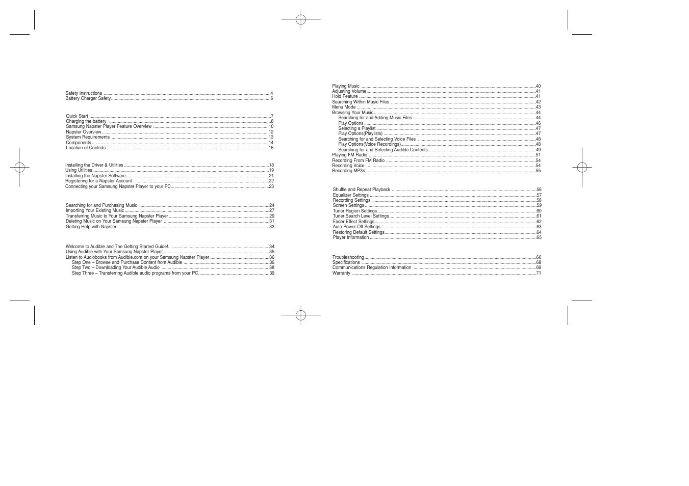 Samsung YEPP YH-920 User Manual | Page 2 / 39