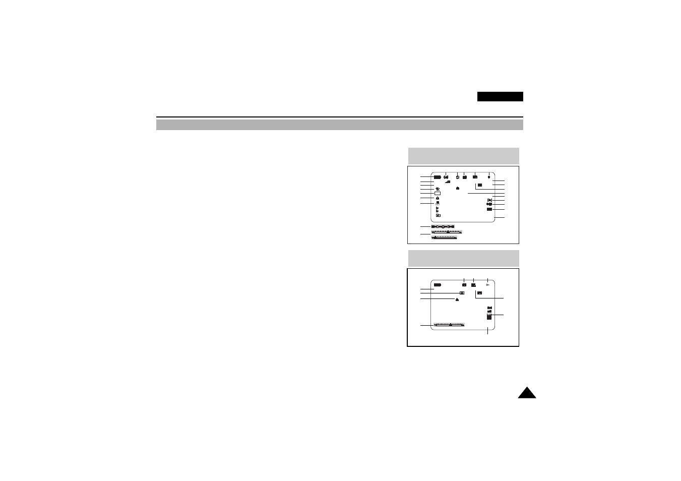 Getting to know your camcorder, English, Osd in vcr mode | Samsung VP-D190MSI User Manual | Page 17 / 99