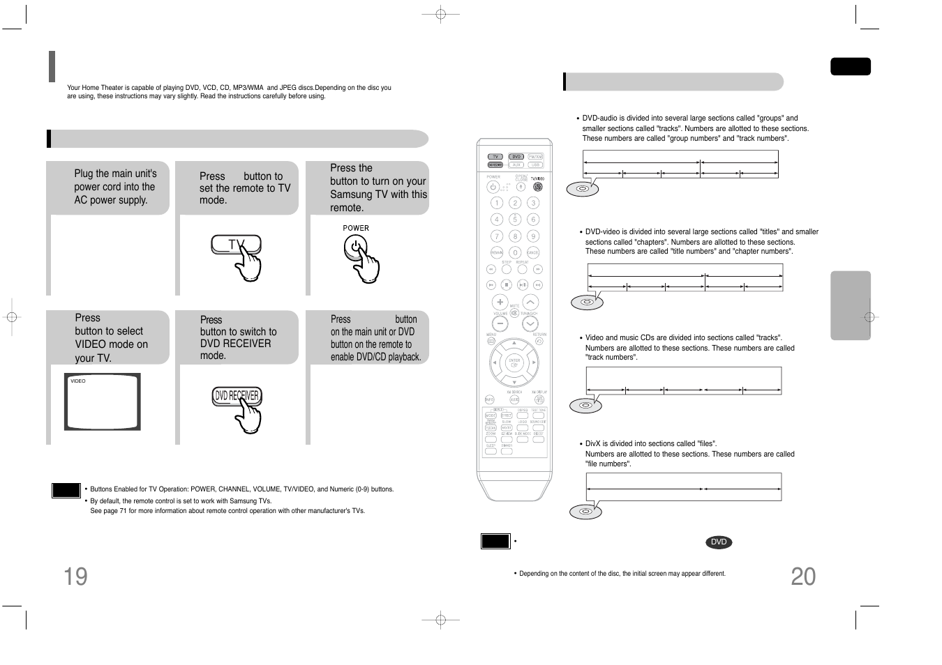 Before using your home theater | Samsung HT-Q45 User Manual | Page 11 / 41