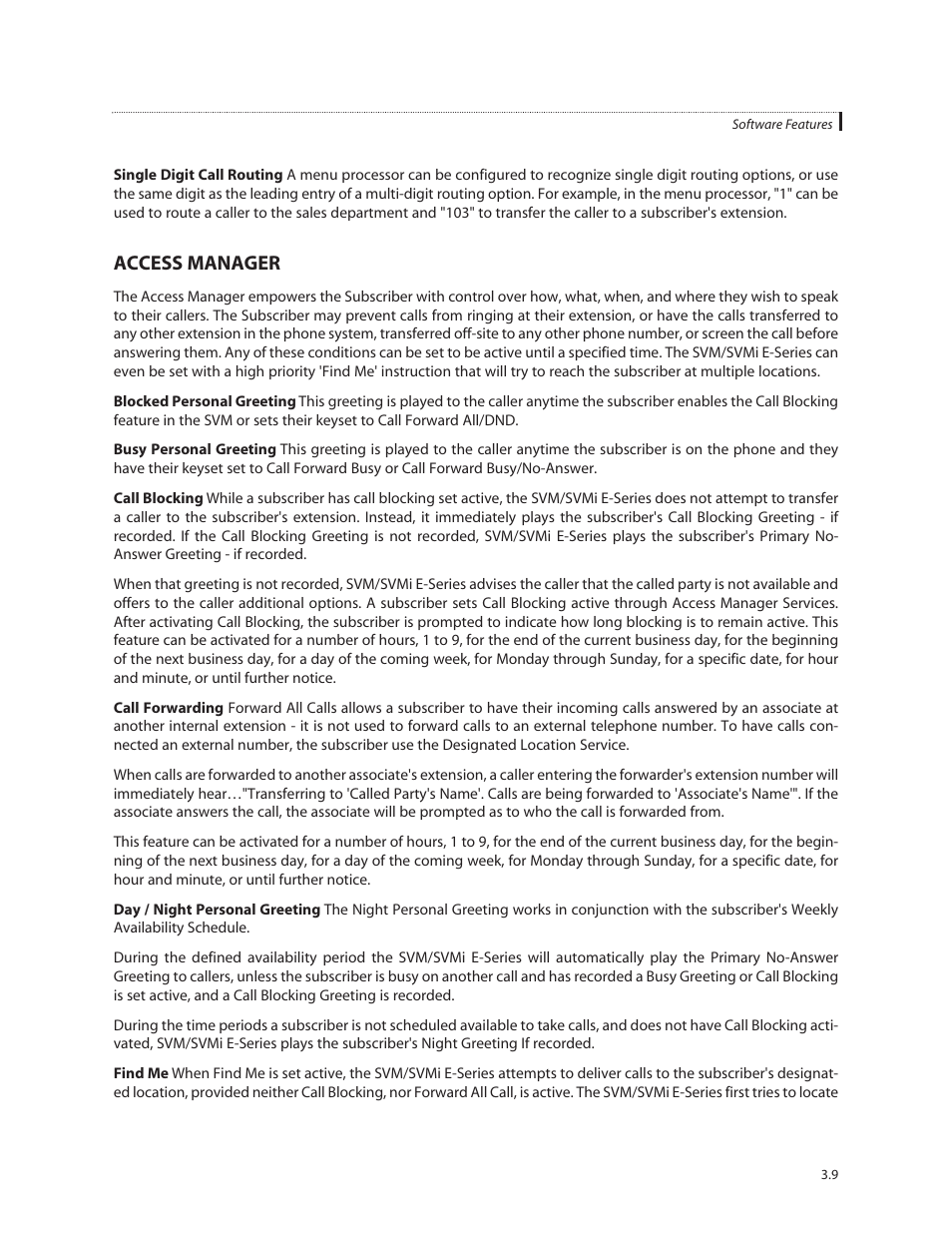 Access manager | Samsung SVMi-8E User Manual | Page 28 / 40