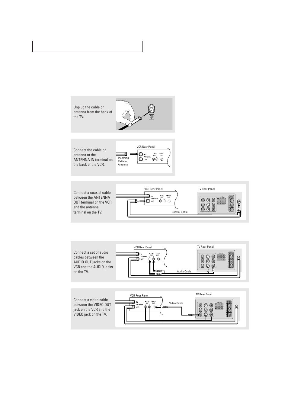 Connecting a vcr | Samsung CL21K30MQ  EN User Manual | Page 13 / 40