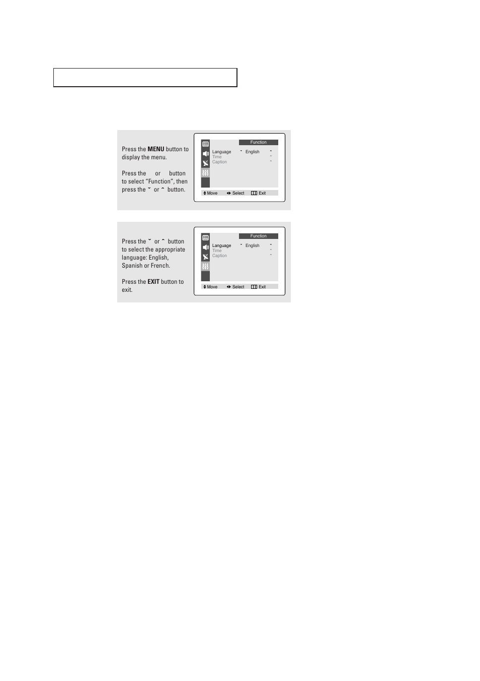 Selecting a menu language, P e r at i o n | Samsung CL21K30MQ  EN User Manual | Page 18 / 40