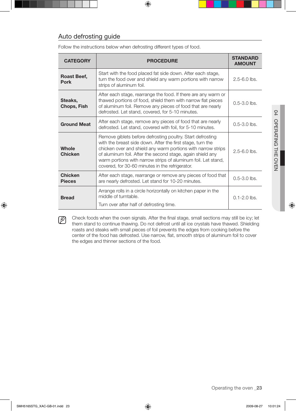 Auto defrosting guide | Samsung DE68-03267F-01 User Manual | Page 23 / 36