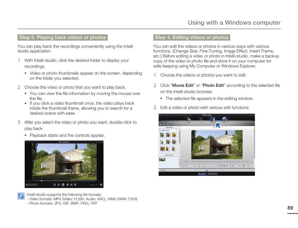 Using with a windows computer | Samsung HMX-Q11TP User Manual | Page 89 / 110
