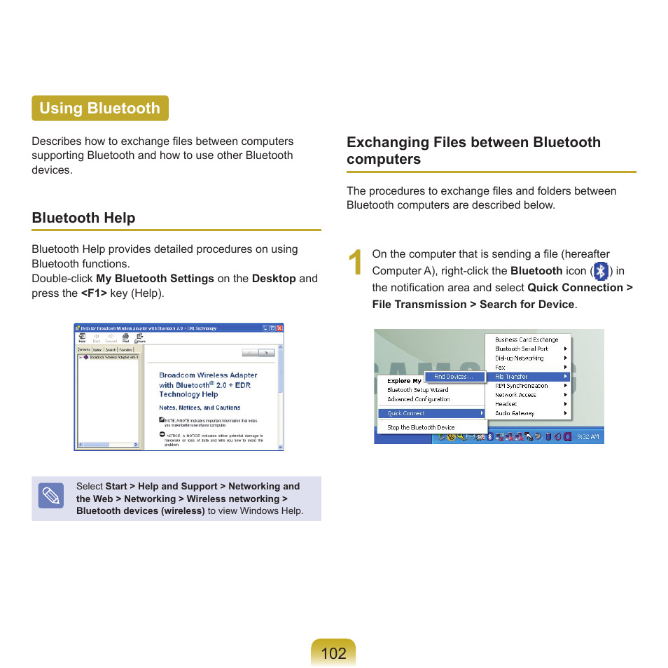 Using bluetooth, 10 using bluetooth | Samsung P55 User Manual | Page 103 / 172