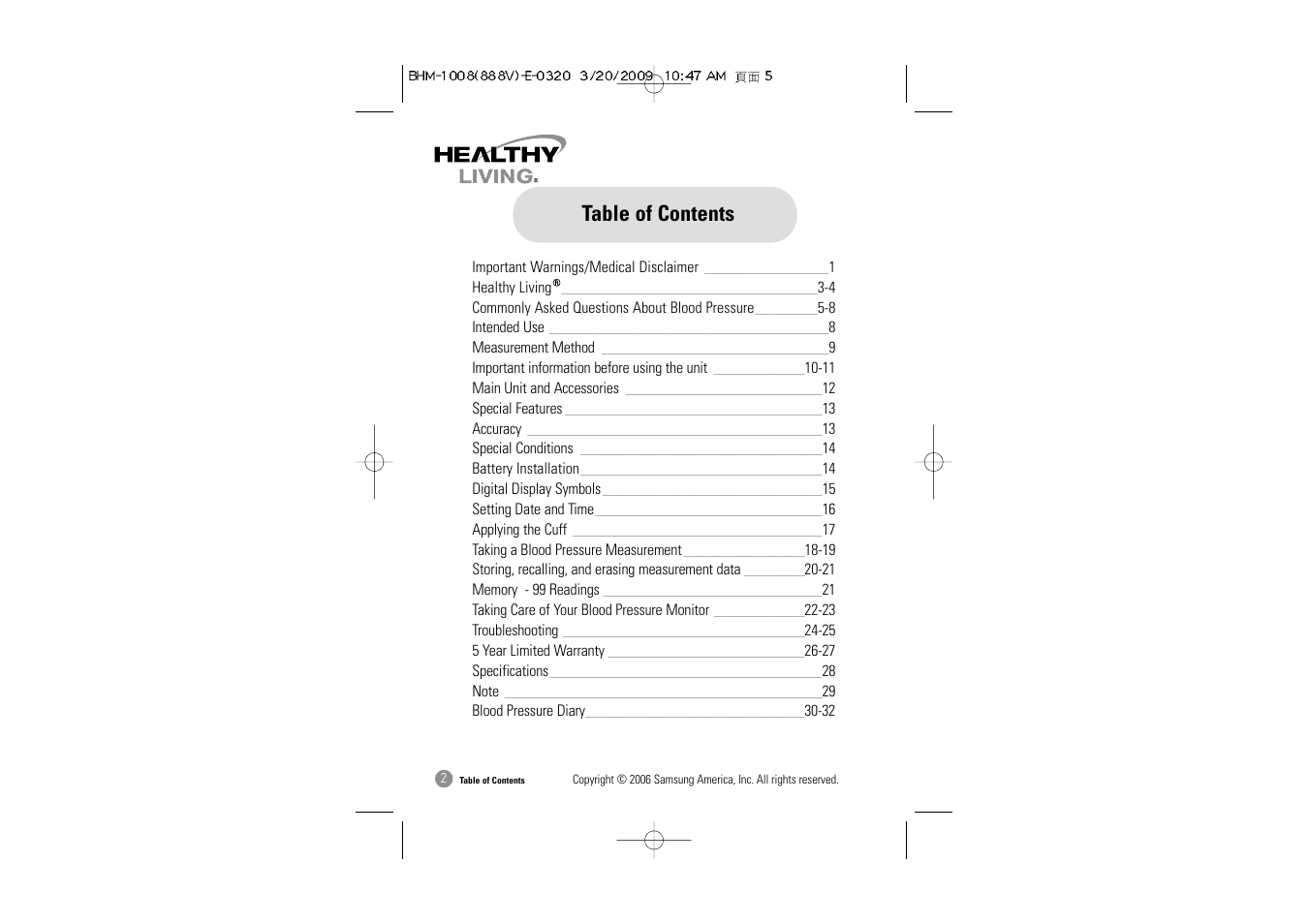 Samsung BHM-1008 User Manual | Page 3 / 66