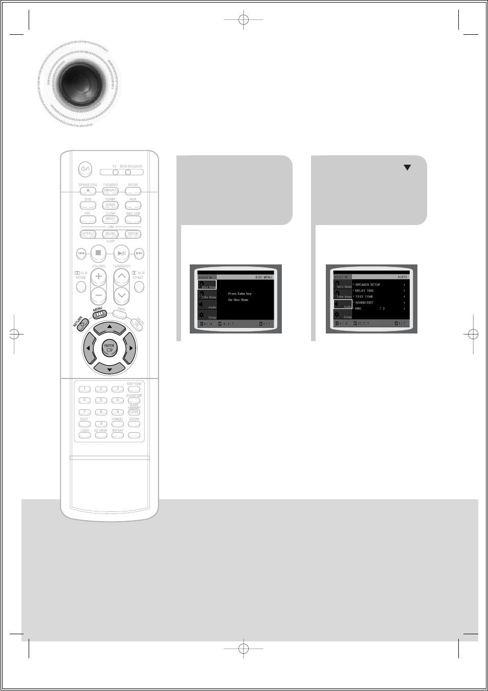 57 setting the drc, Dynamic range compression) | Samsung HT-DS650 User Manual | Page 59 / 78