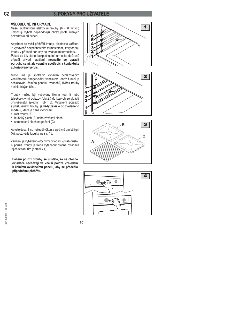 Cz 3. pokyny pro uživatele | Ardo HX 080 X User Manual | Page 10 / 256