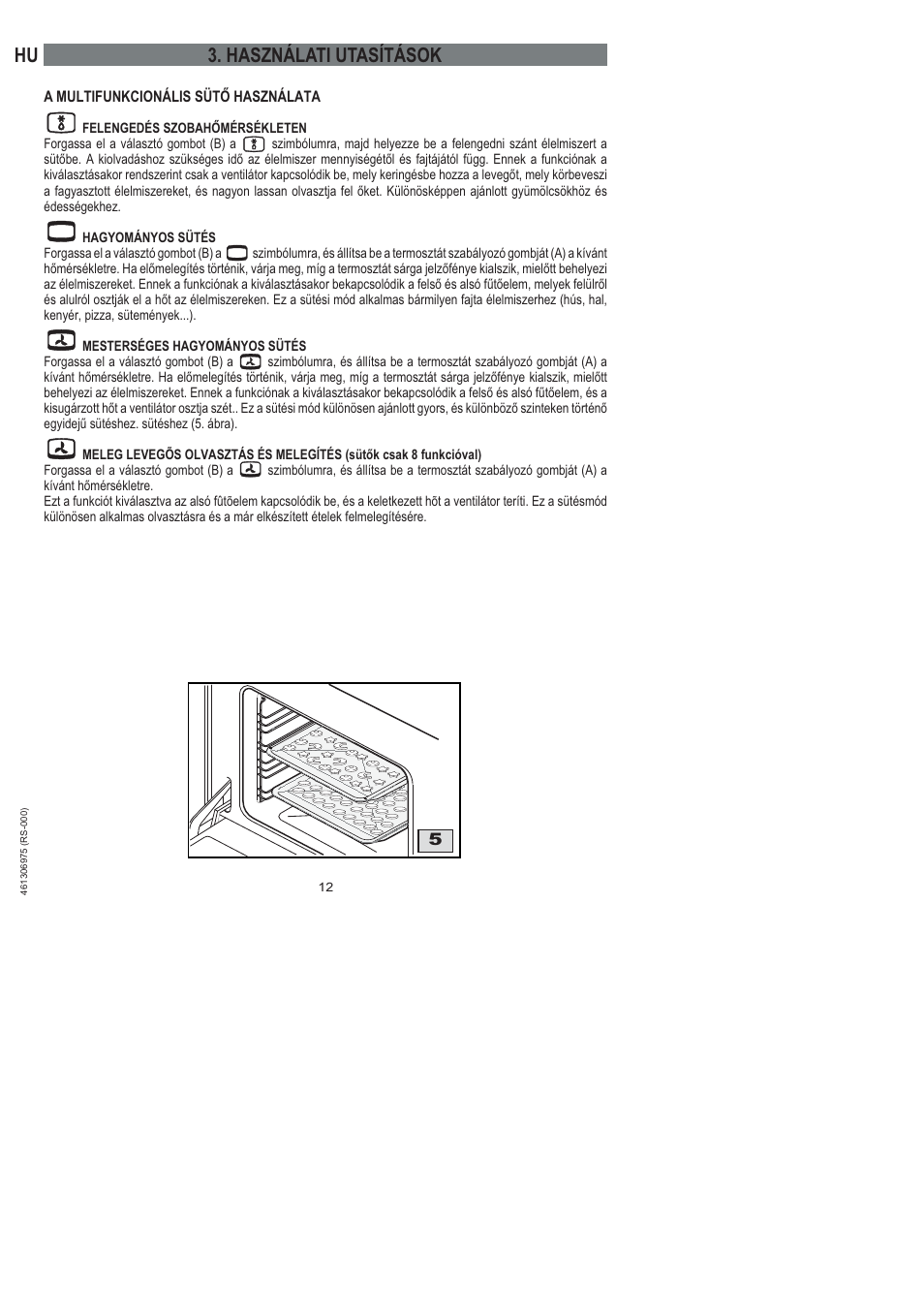 Hu 3. használati utasítások | Ardo HX 080 X User Manual | Page 102 / 256