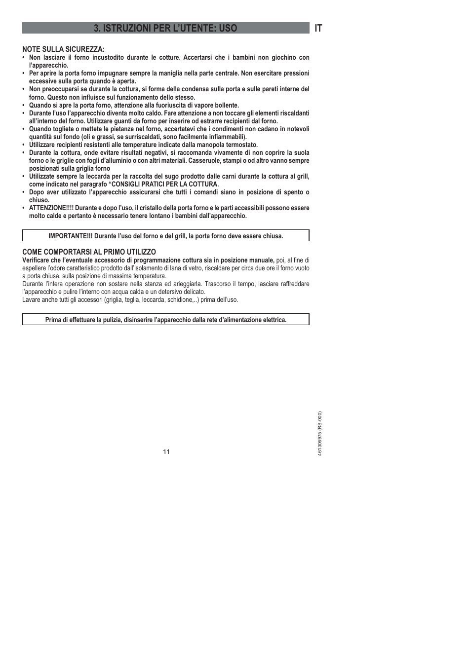 It 3. istruzioni per l’utente: uso | Ardo HX 080 X User Manual | Page 119 / 256