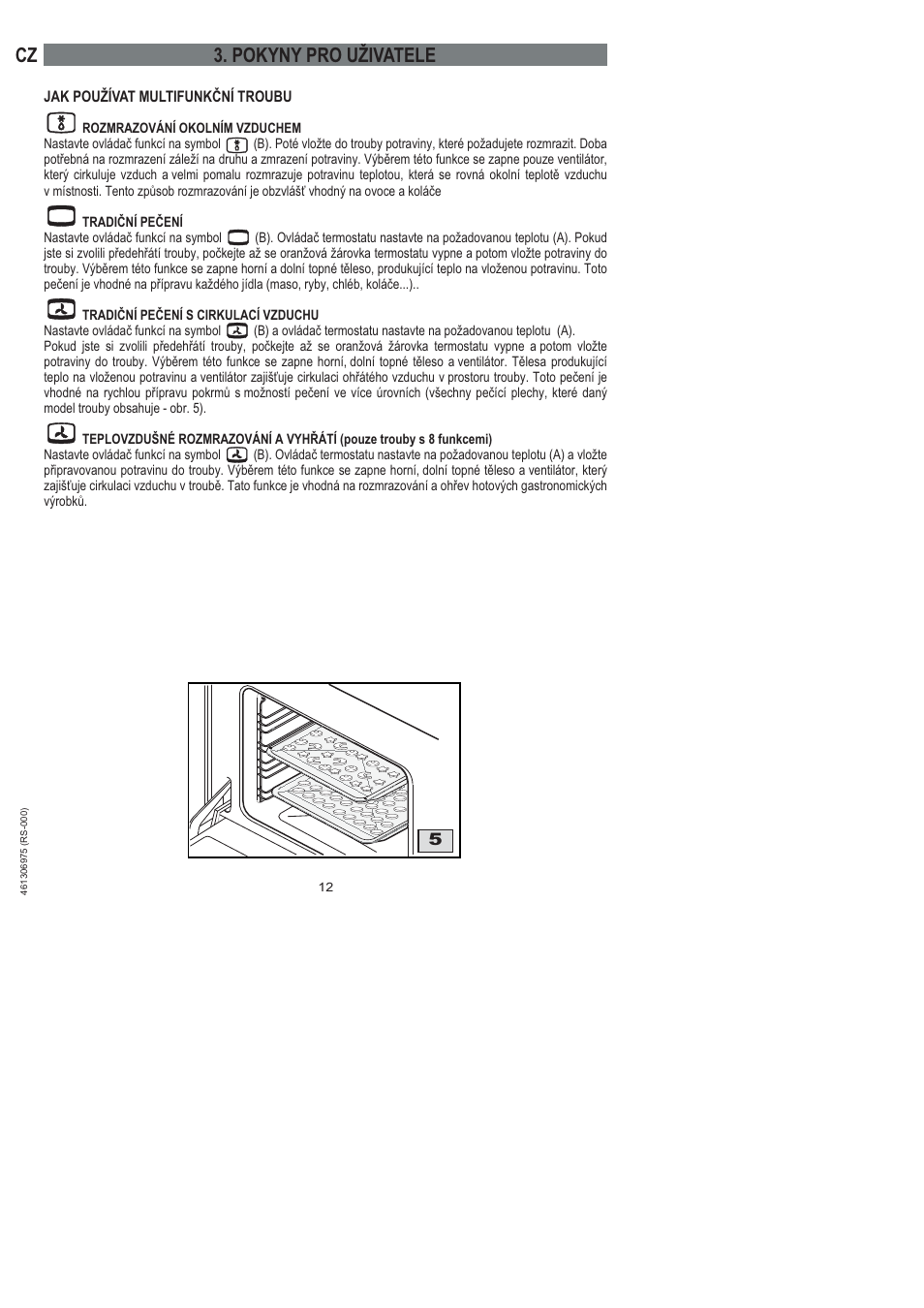 Cz 3. pokyny pro uživatele | Ardo HX 080 X User Manual | Page 12 / 256