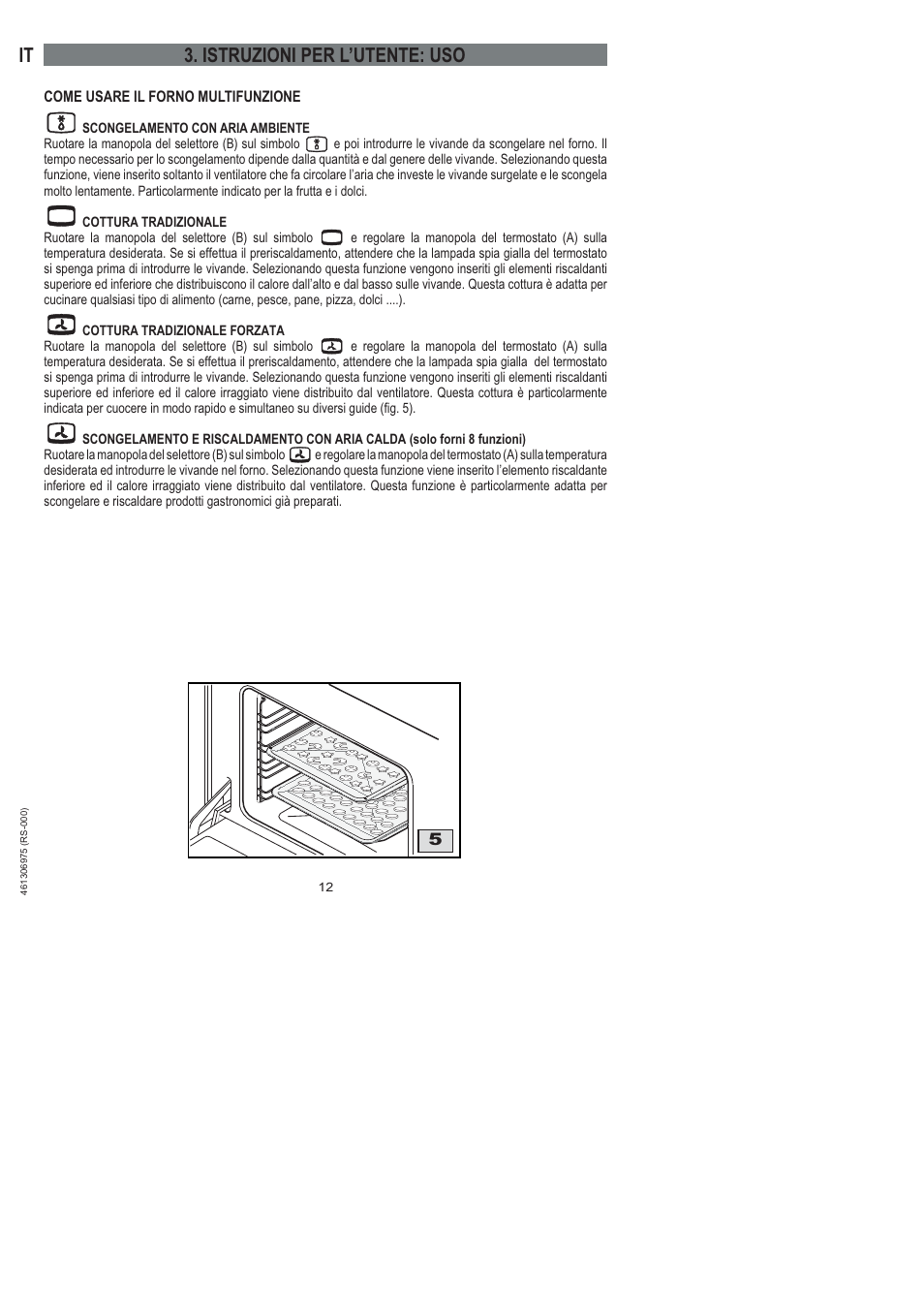Istruzioni per l’utente: uso | Ardo HX 080 X User Manual | Page 120 / 256